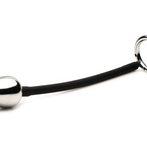 XR Brands - Tug + Plug Anillo para Pene y Testículos con Plug Anal - Negro