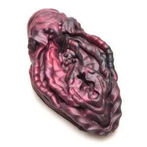 XR Brands - Xeno Pussy Vulva Molinillo de Silicona - Rojo y Negro
