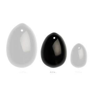 Yoni Egg - Tamaño M - Obsidiana Negro