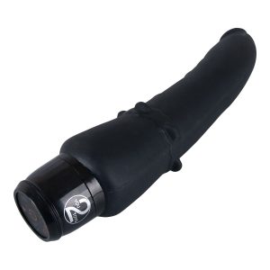 You2Toys - Vibrador anal clásico de silicona negro